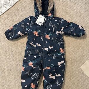 🖤 H&M Fleece Lined Snowsuit 2T